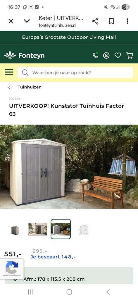 Gratis Keter tuinhuisje - zelf demonteren en ophalen, Tuin en Terras, Tuinhuizen, Kunststof, Gebruikt, Tuinhuis, 1 raam