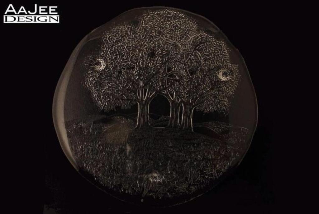 Walther Glass Germany - Decor Sommerland - Serveerschaal, Huis en Inrichting, Woonaccessoires | Schalen en Manden, Gebruikt, Schaal