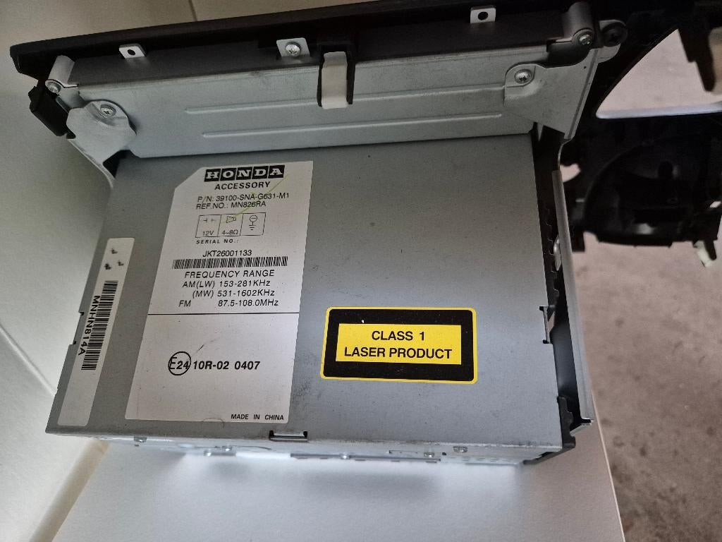 autoradio, Ophalen, Zo goed als nieuw