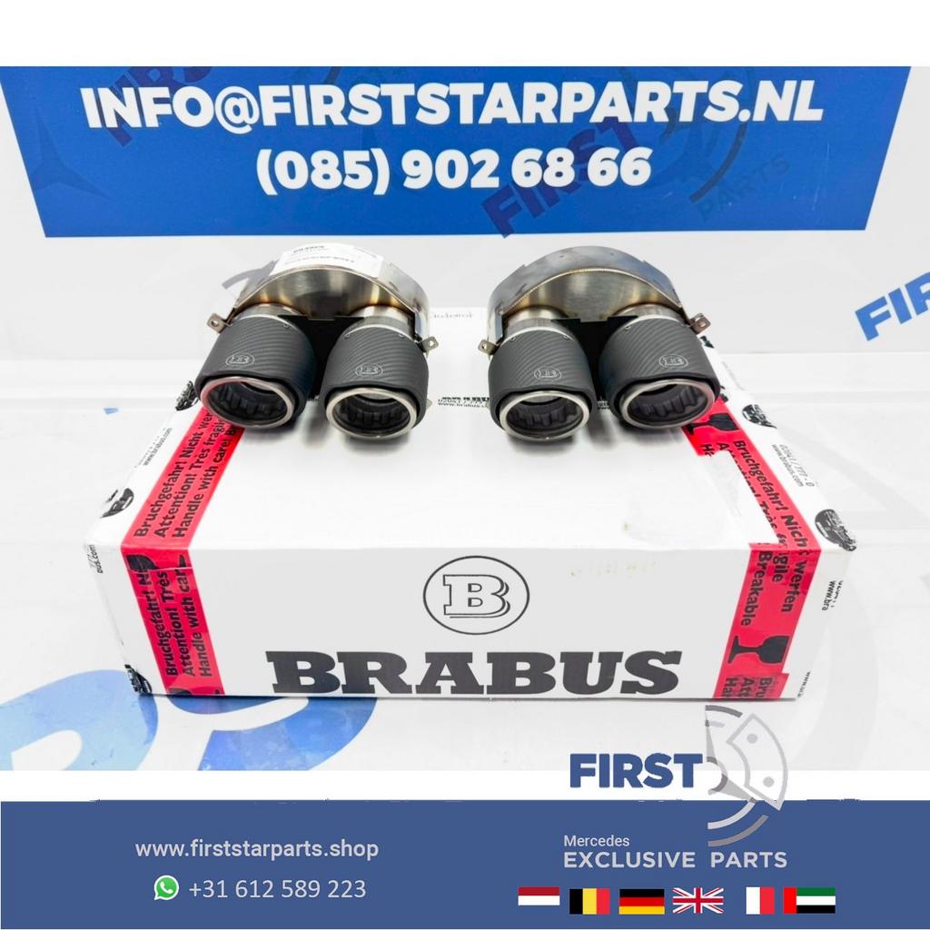 BRABUS 63 AMG SIERSTUKKEN SET ORIGINEEL CARBON C63 E63 GLC63, Auto-onderdelen, Gebruikt, -, Ophalen of Verzenden, -