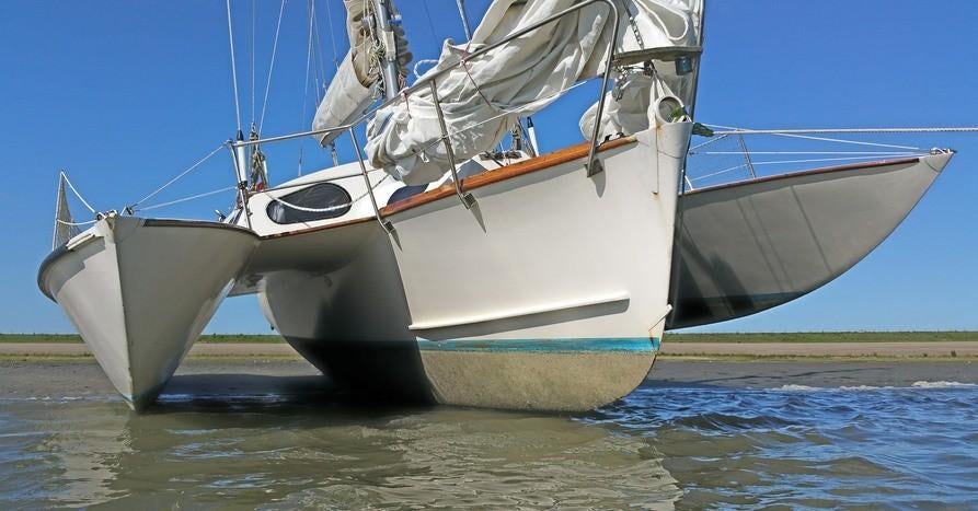 Unieke Trimaran Triune 30 Mark1: de "Antje", Watersport en Boten, Kajuitzeilboten en Zeiljachten, Ophalen, Gebruikt, 9 tot 12 meter