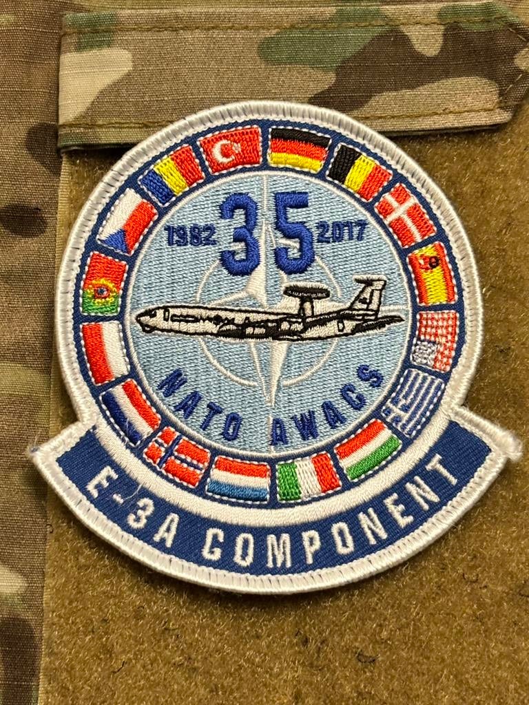 Embleem 35 jaar nato awacs, Verzenden, Luchtmacht, Nederland, Embleem of Badge