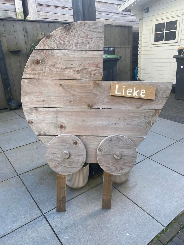 Geboortebord voor in de tuin, Ophalen, Zo goed als nieuw