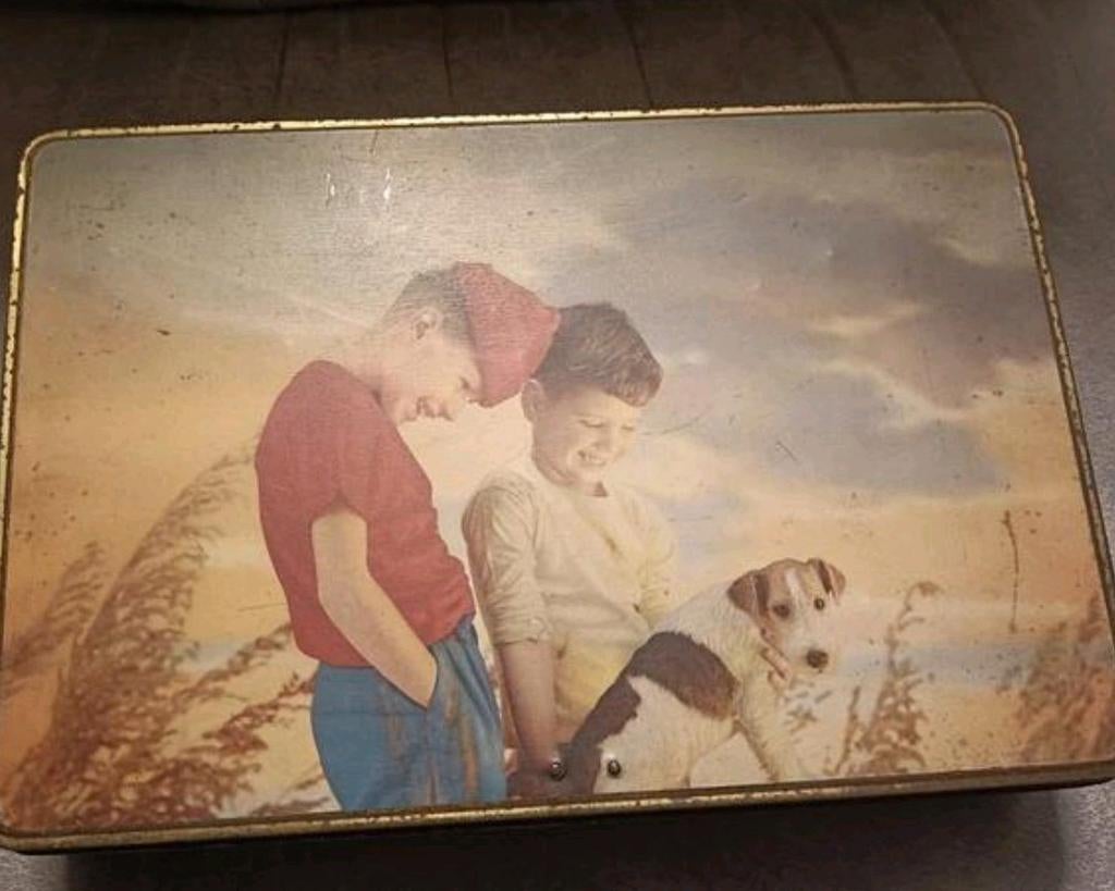 Vintage chocolade blik Jaques, Verzamelen, Blikken, Ophalen of Verzenden