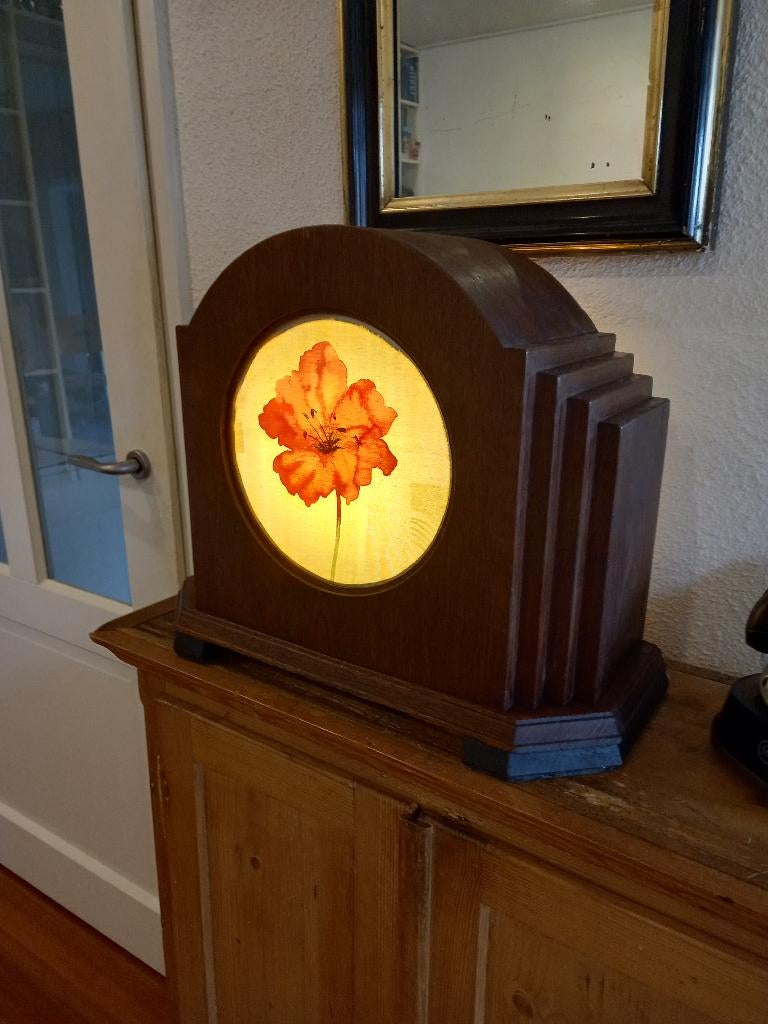 vintage lamp van oude radio, Verzamelen, Ophalen of Verzenden, Huis en Inrichting