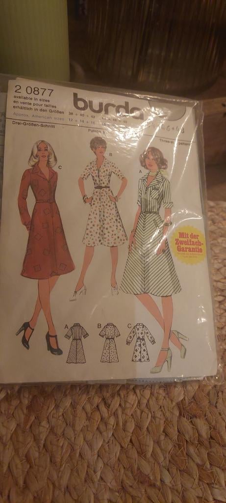 BROCANT BURDA KLEDING NAAI-PATROON JURK, Overige typen, Vrouw, Zo goed als nieuw, Burda