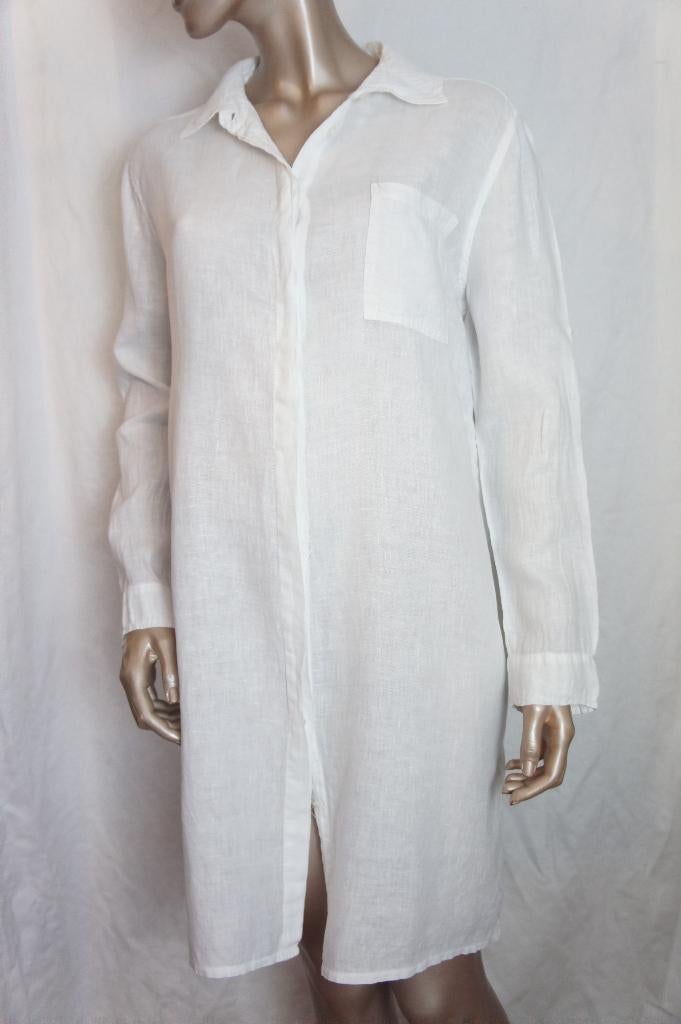 NUKUS tuniek maat S (M)100% LINNEN, Kleding | Dames, Verzenden, Zo goed als nieuw, Maat 38/40 (M), Wit