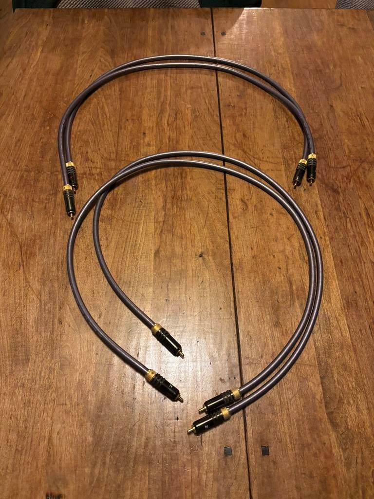 VLS interlink Double Shielded. 1 paar 1 meter, 1 paar 80 cm, Ophalen, Gebruikt, Minder dan 2 meter, Interlink-kabel