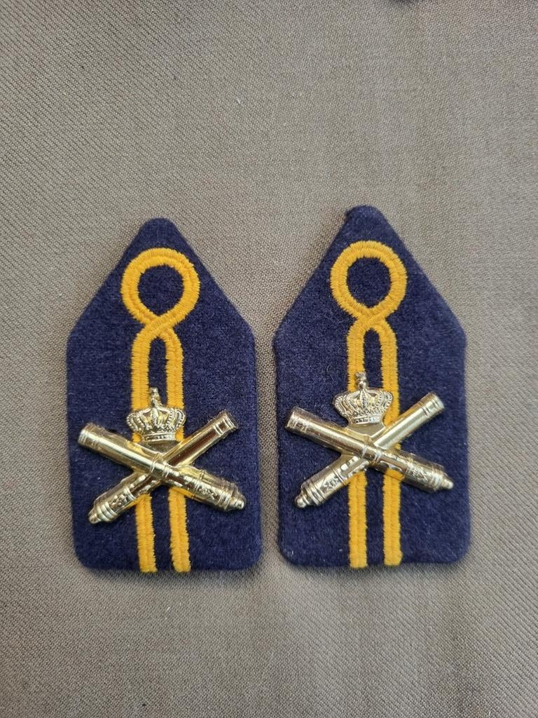 Kraagspiegels korps Rijdende Artillerie, Verzamelen, Militaria | Algemeen, Ophalen of Verzenden, Landmacht, Nederland, Embleem of Badge