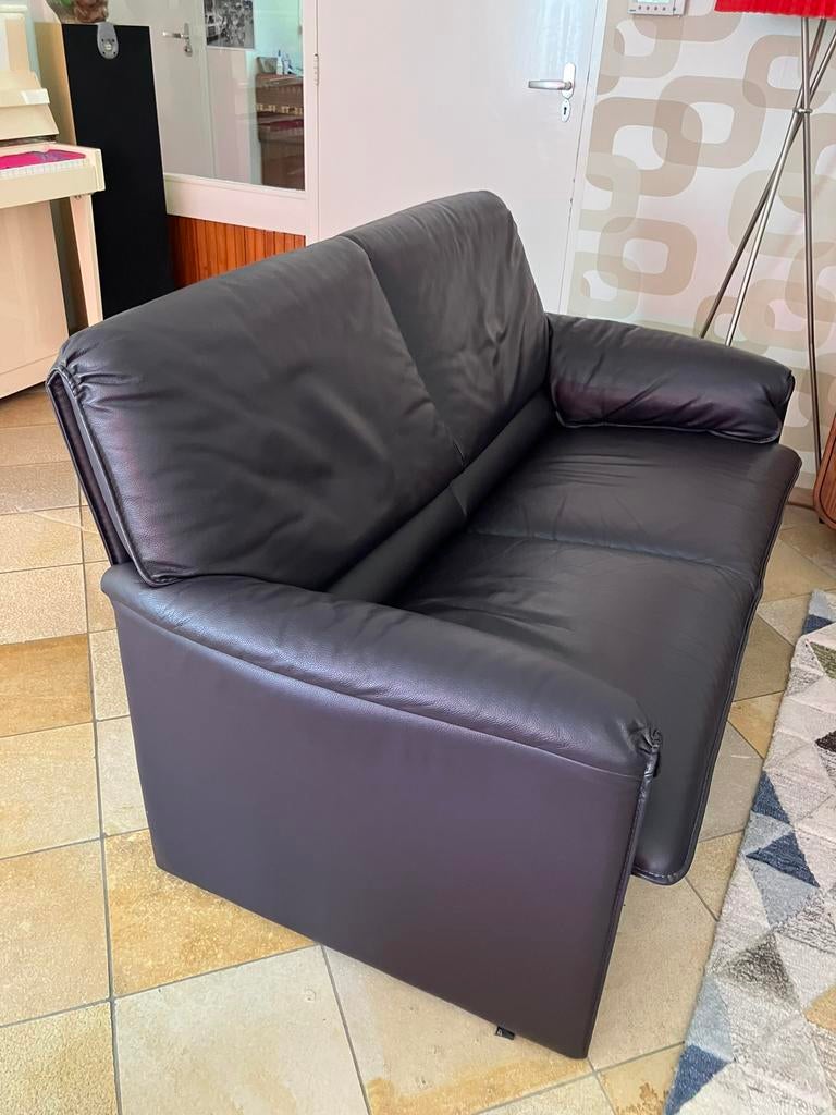 Leolux 2 zits Bora beta bank, Ophalen, 150 tot 200 cm, Tweepersoons, Zo goed als nieuw