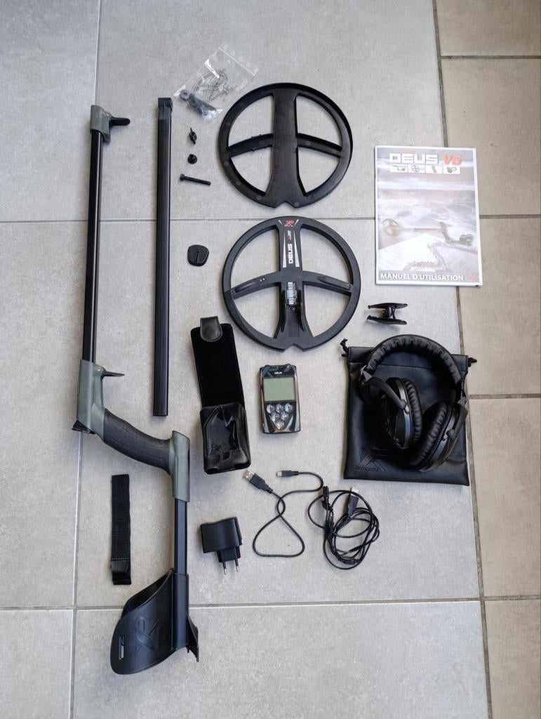 XP Deus V5 – Deluxe set, bijna nieuw, full kit, Hobby en Vrije tijd, Metaaldetectors, Meer dan 30 cm, Ophalen of Verzenden, Zo goed als nieuw