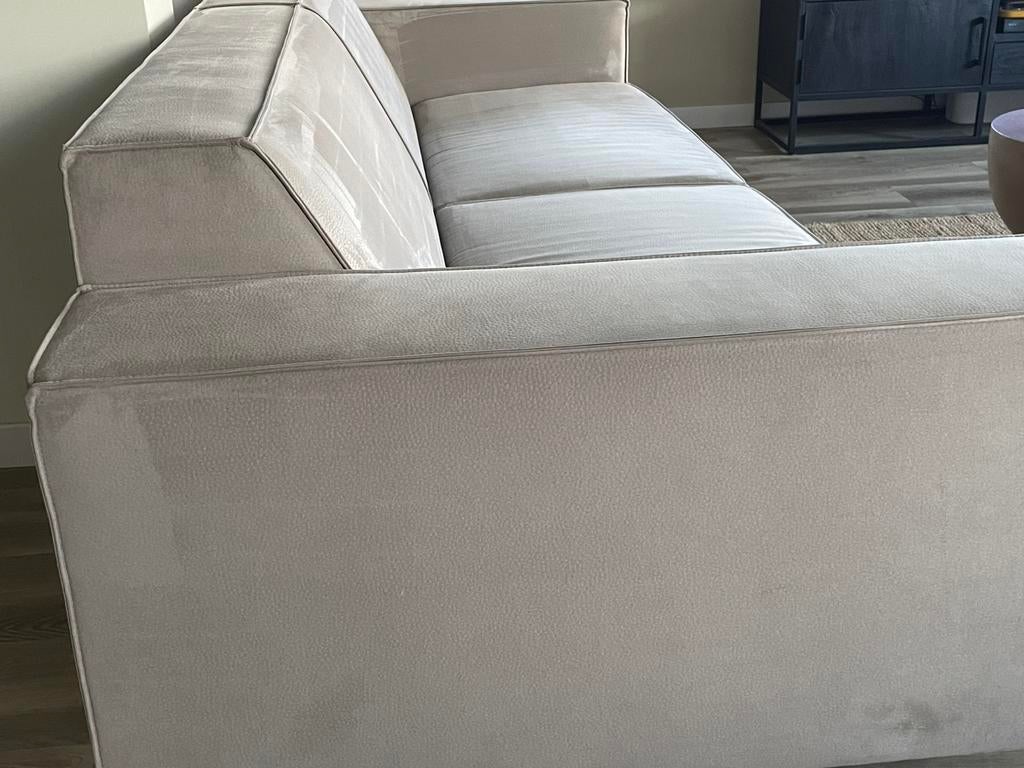 Mooie bank van By Sidde, taupe/zand 4 persoons!, Ophalen, Gebruikt