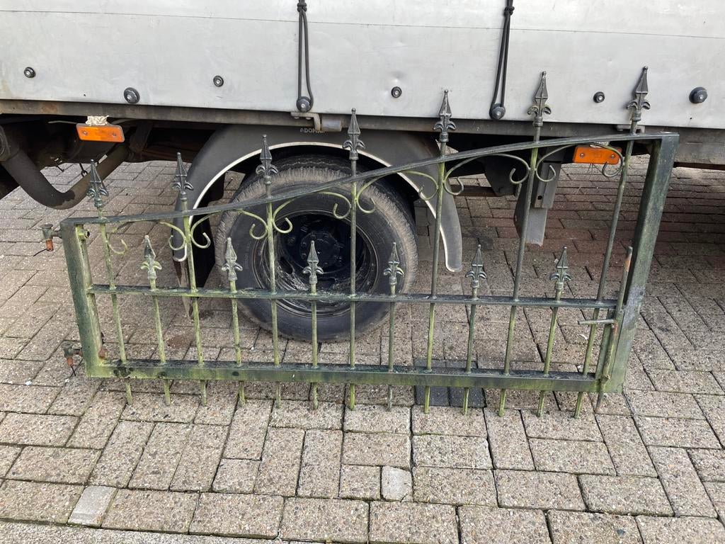 Smeedijzeren poort 1 deel, Ophalen, Zo goed als nieuw, Nvt, Sierhekwerk