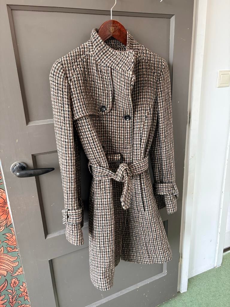 Mason’s zeer stijlvolle jas met ruitjespatroon, Kleding | Dames, Ophalen, Gedragen, Maat 34 (XS) of kleiner, Bruin