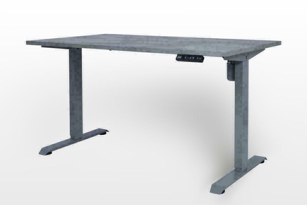 RM5 zit/sta Elektrische bureaus 140x80cm grijs memory NIEUW!, Ophalen of Verzenden, In hoogte verstelbaar, Nieuw, Stabureau