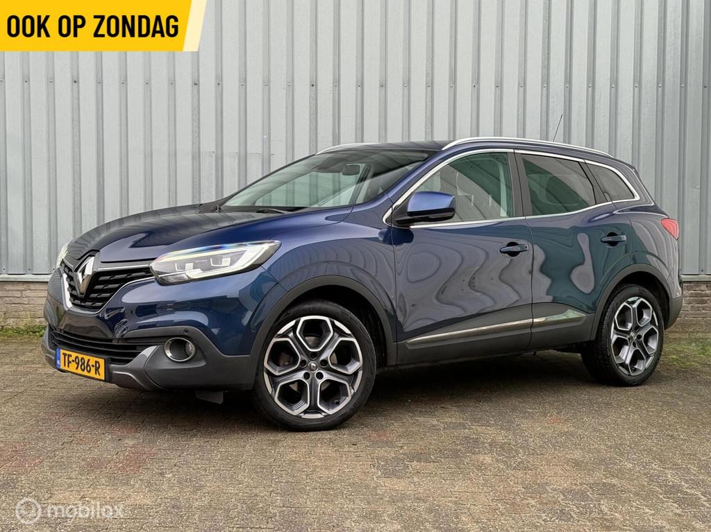 Renault Kadjar 1.2 TCe | Leder | Elek. stoel | Camera, Auto's, Renault, Voorwielaandrijving, Kadjar, 4 cilinders, Blauw