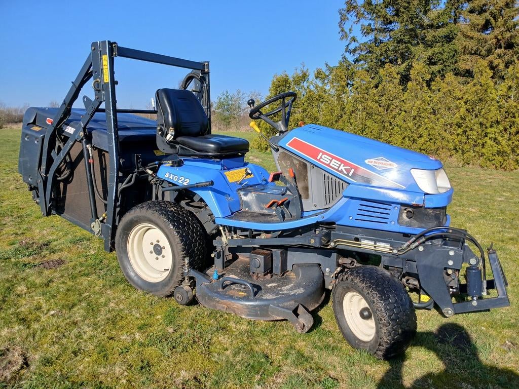 Iseki SXG 22 Grasmaaier - Krachtige Diesel Zitmaaier, Tuin en Terras, Grasmaaiers, Ophalen, Cirkelmaaier, Gebruikt, Opvangbak