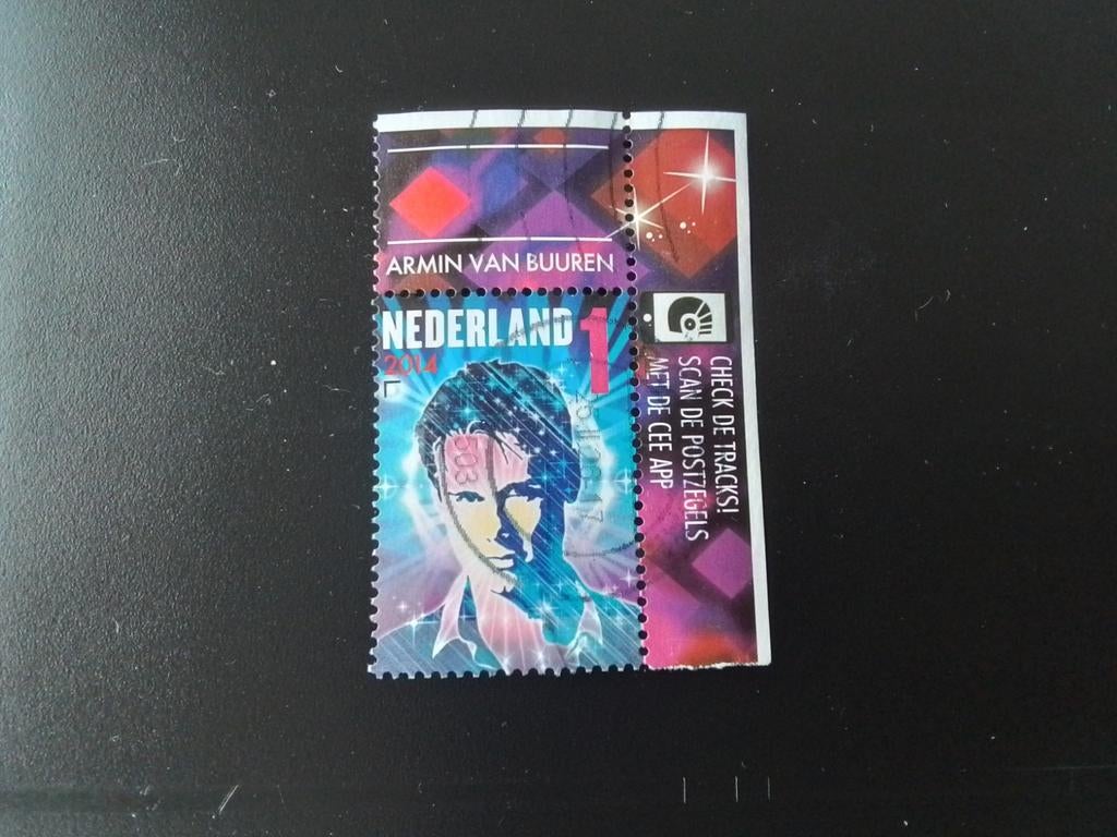 Nederland gestempeld 2014 Armin van Buuren, Ophalen of Verzenden, Na 1940, Gestempeld