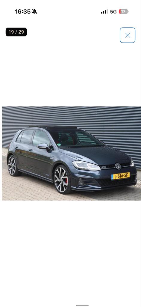Volkswagen Golf GTD FACELIFT/PANO/ VAN 15500 nu voor €13999!, Auto's, Stof, Blauw, Parkeerassistent, Diesel