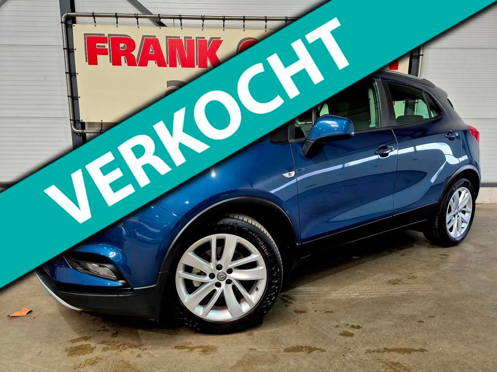 Opel Mokka X 1.4 Turbo 140PK Online Edition + Trekhaak|Navi|, Voorwielaandrijving, Stof, Gebruikt, Blauw