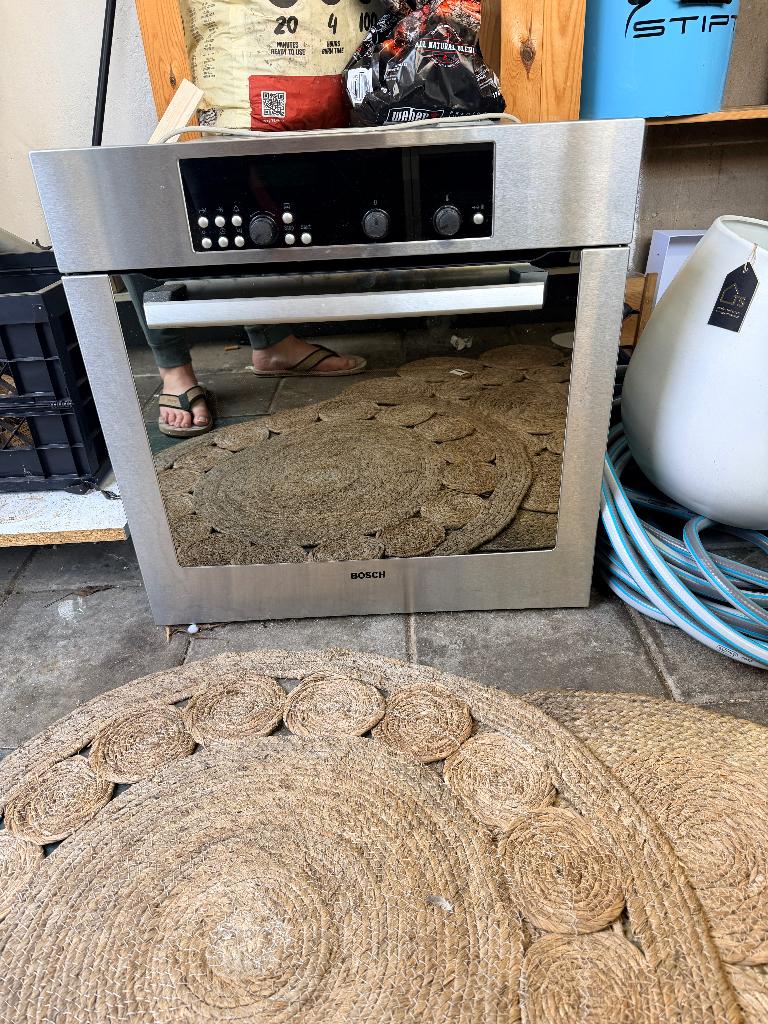 Bosch inbouw oven – RVS, Witgoed en Apparatuur, Ovens, Gebruikt, Oven met grill, Inbouw, 45 tot 60 cm