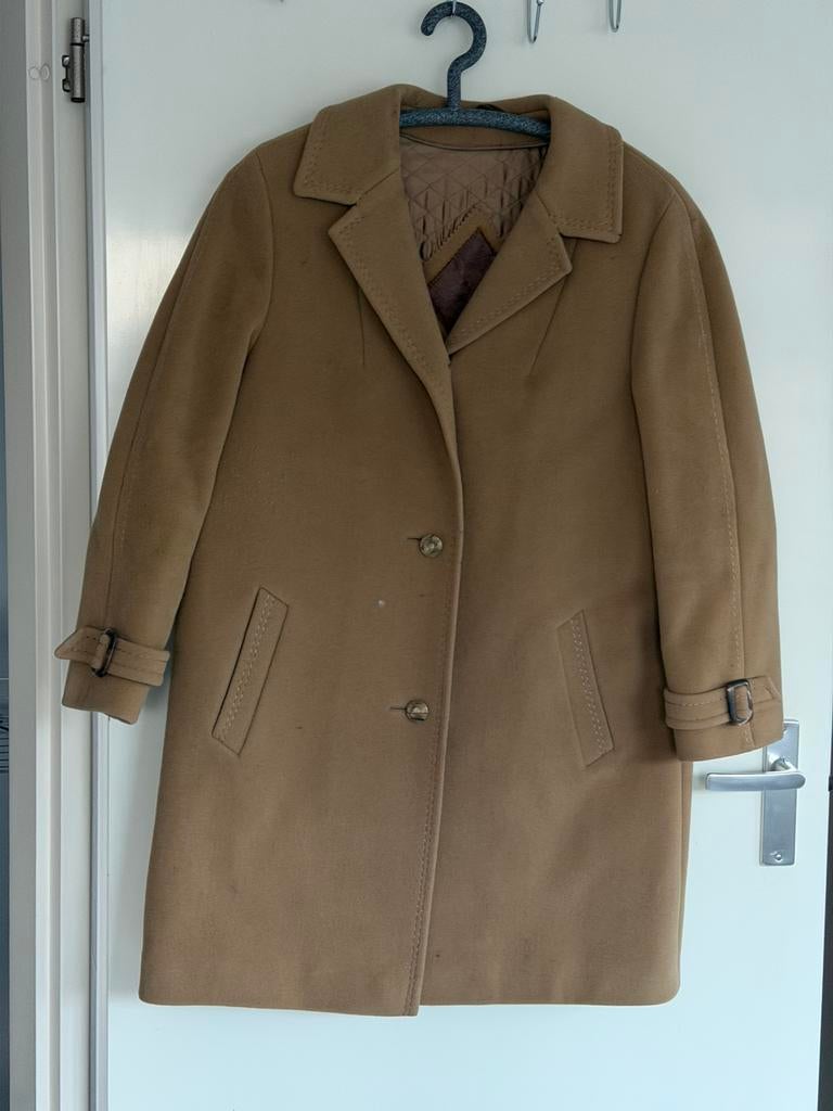 Lange nette wollen jas maat al, Kleding | Dames, Jassen | Winter, Ophalen of Verzenden, Zo goed als nieuw, Maat 38/40 (M), Bruin