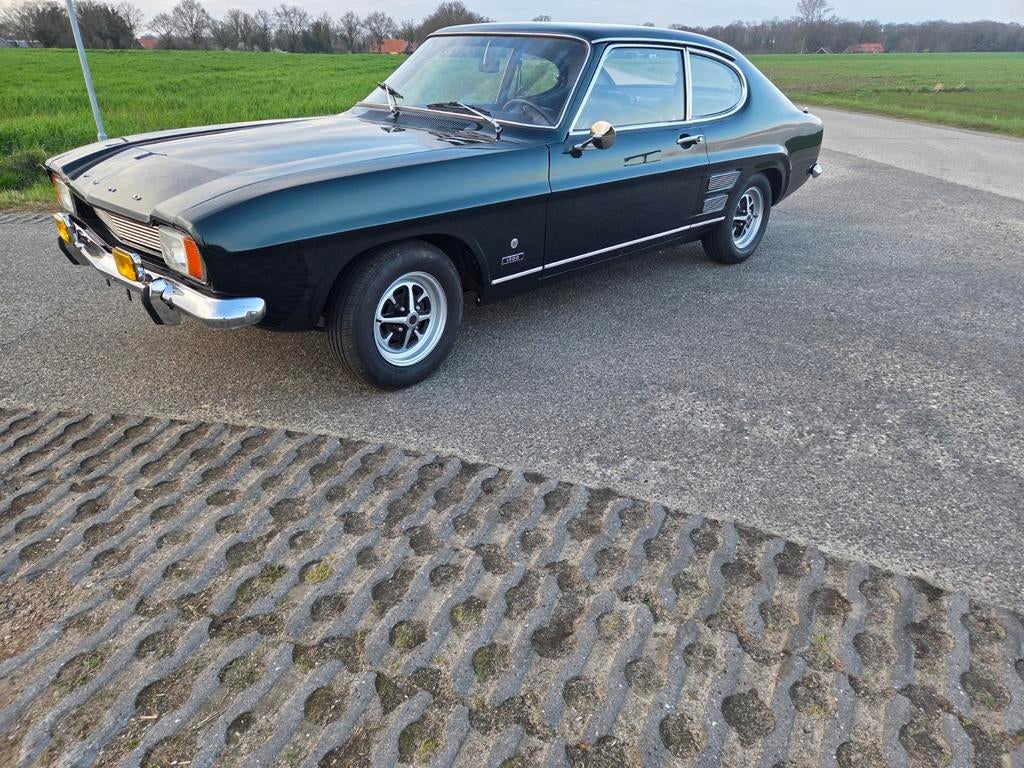 Ford Capri 1 XL 1300 V4 1970, Auto's, Achterwielaandrijving, Zwart, Leder, Bedrijf