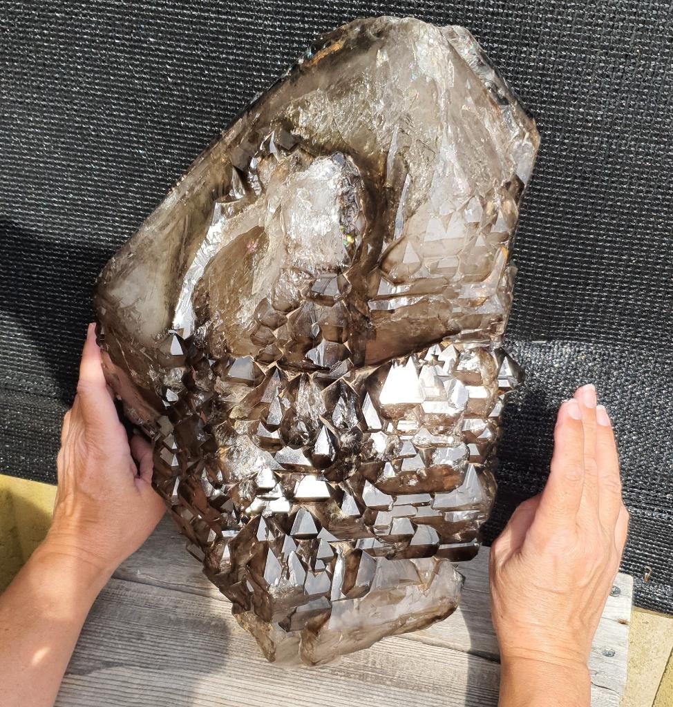 Rookkwarts 20 Kg Meester Elestial Krokodillenkwarts, Ophalen of Verzenden, Mineraal