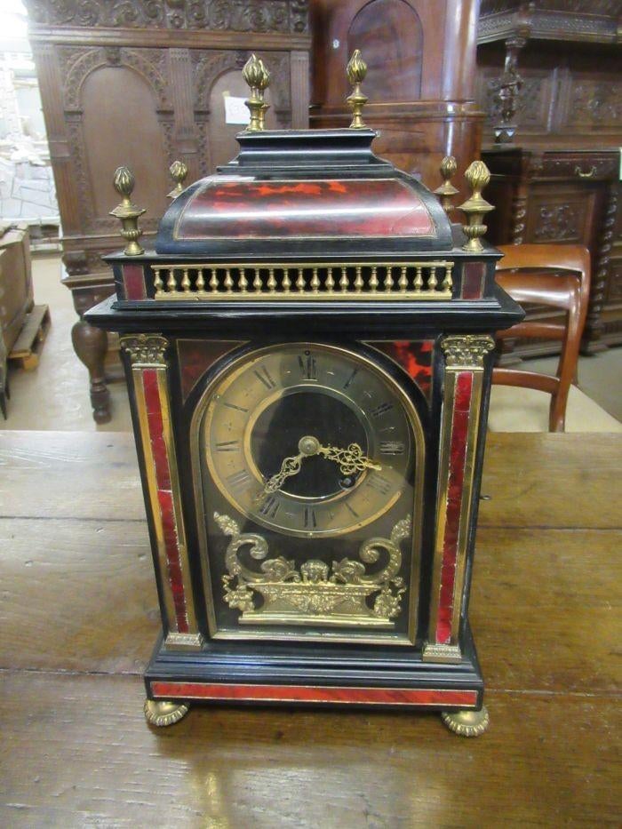 Oer 10902 ANTIEKE boulle tafel klok (1830-1840), Ophalen