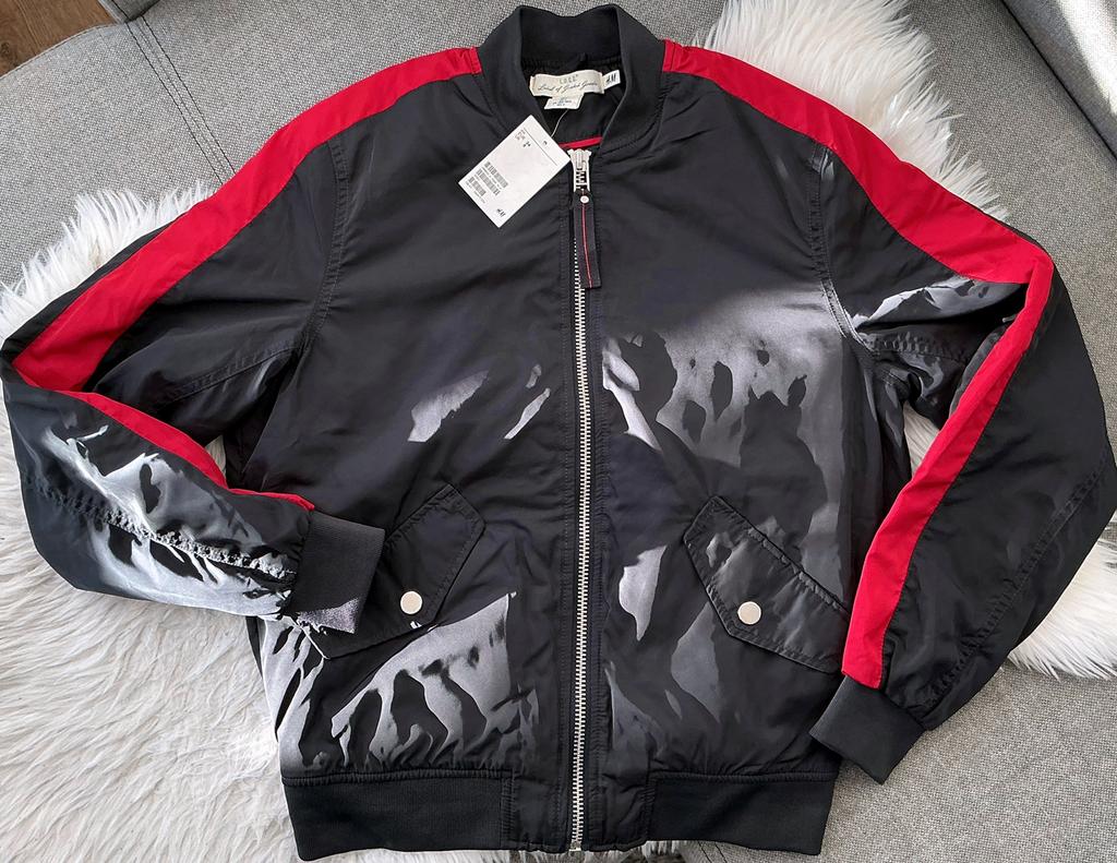 H&M Navy Bomber Jack Jas, Verzenden, Nieuw, Maat 34 (XS) of kleiner, Blauw