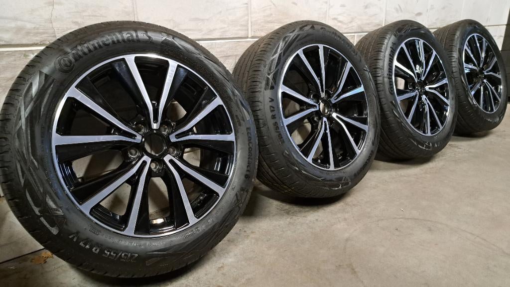 Bi-color velgen Ford Puma Focus C-Max Mondeo 215/55/17 uniek, Auto-onderdelen, Banden en Velgen, Banden en Velgen, 17 inch, Ophalen of Verzenden