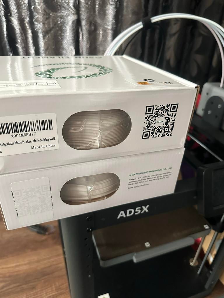 Flashforge AD5X 3D printer + 7 filament rollen, Computers en Software, 3D Printers, Ophalen, Zo goed als nieuw