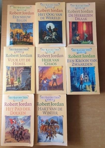 Robert Jordan - 8x Rad des Tijds, Boeken, Ophalen of Verzenden, Gelezen, Robert Jordan