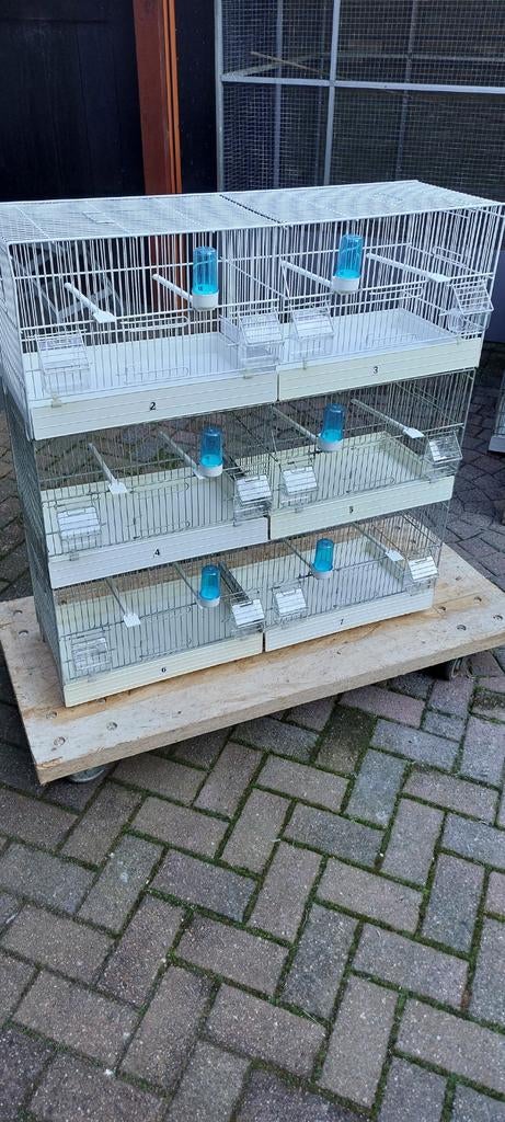 3 x 2 draadkooien 90 ( 2 x 45 ), Ophalen, Zo goed als nieuw, Kunststof, Vogelkooi