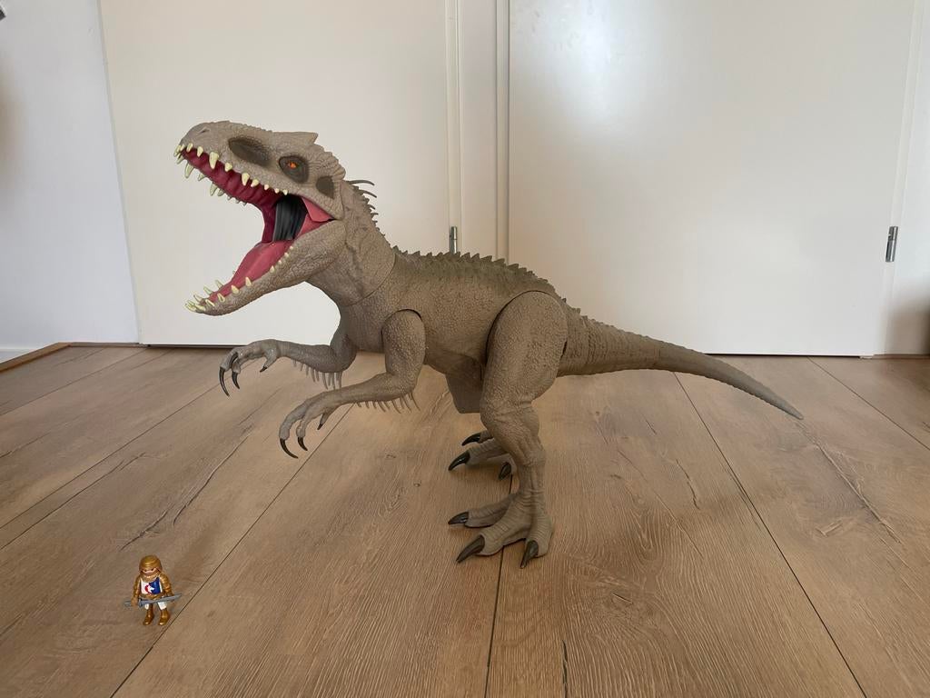 Grote Indominus Rex Speelgoedfiguur - 108 cm met 'verslind', Ophalen, Zo goed als nieuw, Jongen of Meisje