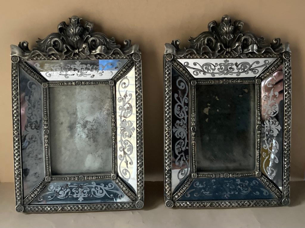 Venetiaanse spiegeltjes /fotolijstjes, Ophalen of Verzenden