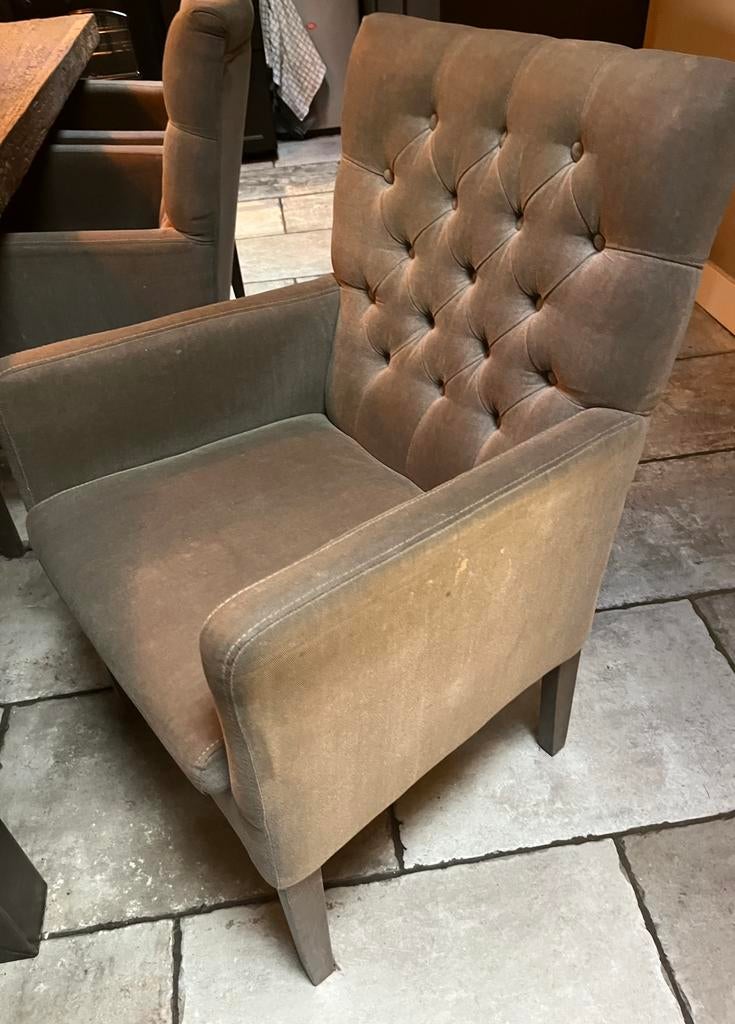 Eetkamerstoelen 6x gratis af te halen, Ophalen, Gebruikt, Vijf, Zes of meer stoelen, Stof