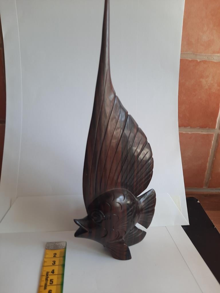 Houten vis beeldje, Antiek en Kunst, Ophalen of Verzenden