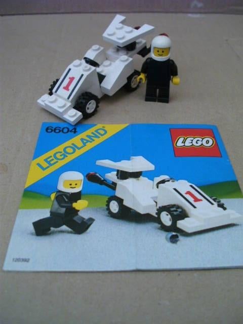 Lego set 6604 race auto compleet met boekje, Kinderen en Baby's, Speelgoed | Duplo en Lego, Ophalen of Verzenden, Gebruikt
