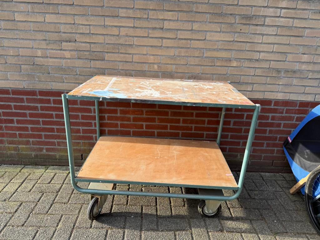 Overtoom transport wagen., 100 liter of meer, Ophalen of Verzenden, Zo goed als nieuw, Transportkar