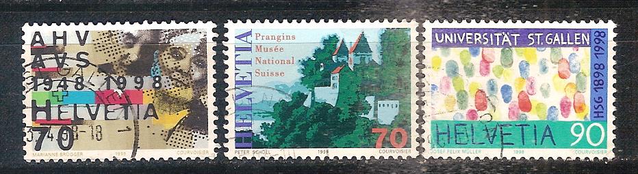 Zwitserland 1640-1642, Ophalen of Verzenden, BRD, Gestempeld