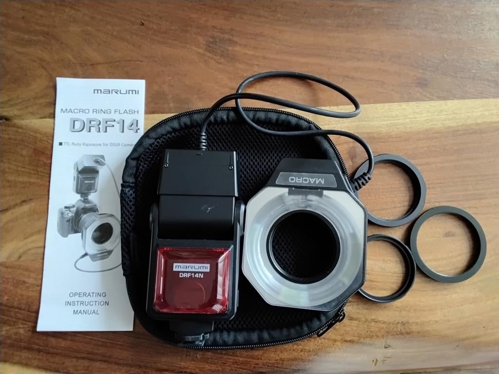 Marumi DRF 14 macro ringflitser voor Nikon, Audio, Tv en Foto, Fotografie | Flitsers, Ophalen of Verzenden, Nikon