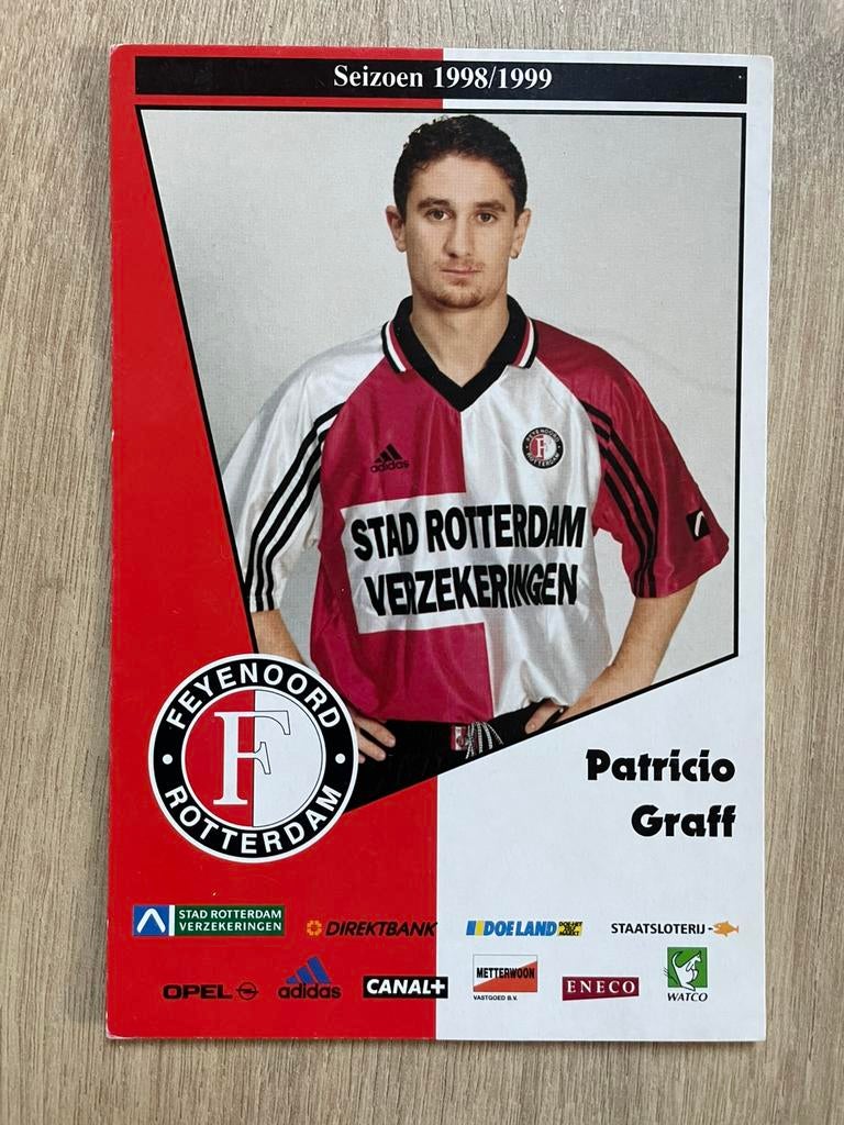 Fotokaart Patricio Graff (Feyenoord)., Ophalen of Verzenden, Nieuw, Feyenoord, Spelerskaart