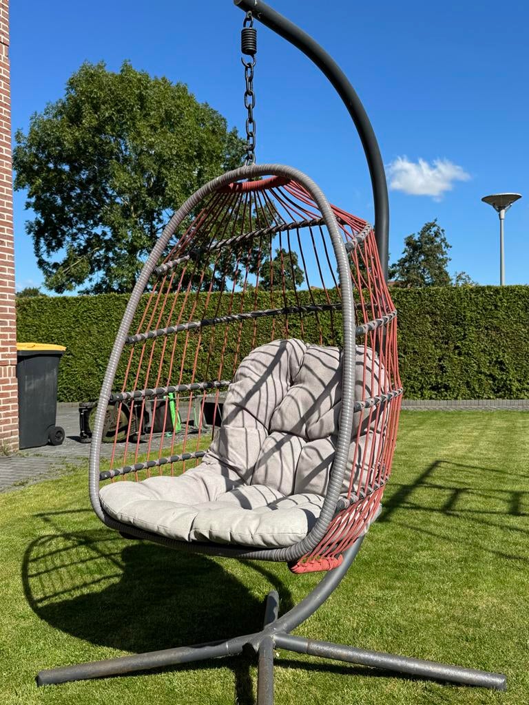 Hangstoel Intratuin - Comfortabel en stijlvol, Tuin en Terras, Ophalen, Gebruikt, Metaal