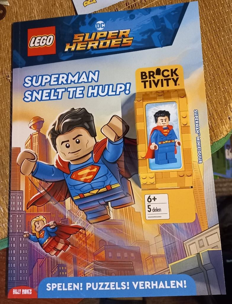 Lego Superman ,magazine met de minifigure nog inseal, Ophalen of Verzenden, Nieuw