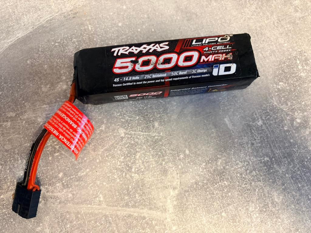 Traxxas 4s ID-Lipo 5000mAh in topstaat!, Hobby en Vrije tijd, Modelbouw | Radiografisch | Auto's, Zo goed als nieuw, Onderdeel