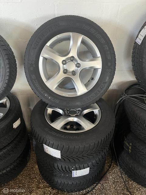 Velgenset winterband 195/65/15, Ophalen, Gebruikt, 15 inch, Winterbanden