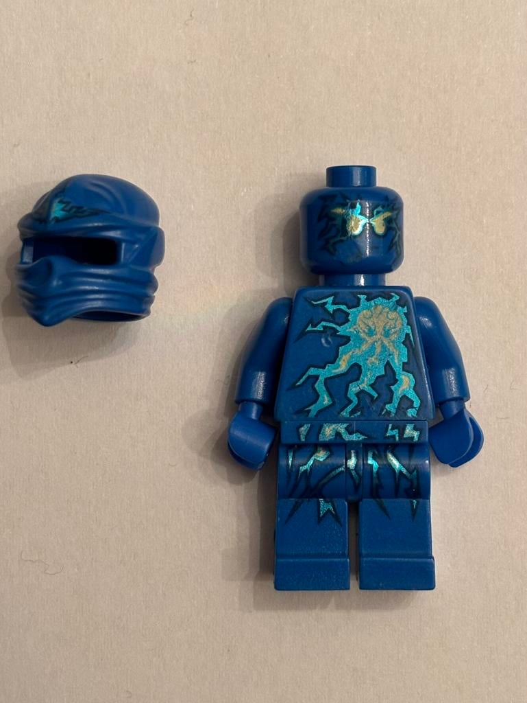 Lego Ninjago minifiguur NRG Jay njo 0061, Ophalen of Verzenden, Zo goed als nieuw, Lego
