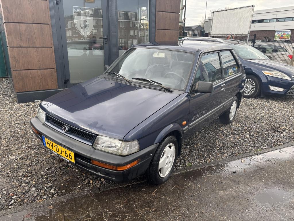 Subaru Justy 1.2 Si ECVT (bj 1994, automaat), Blauw, Origineel Nederlands, Vierwielaandrijving, 75 pk
