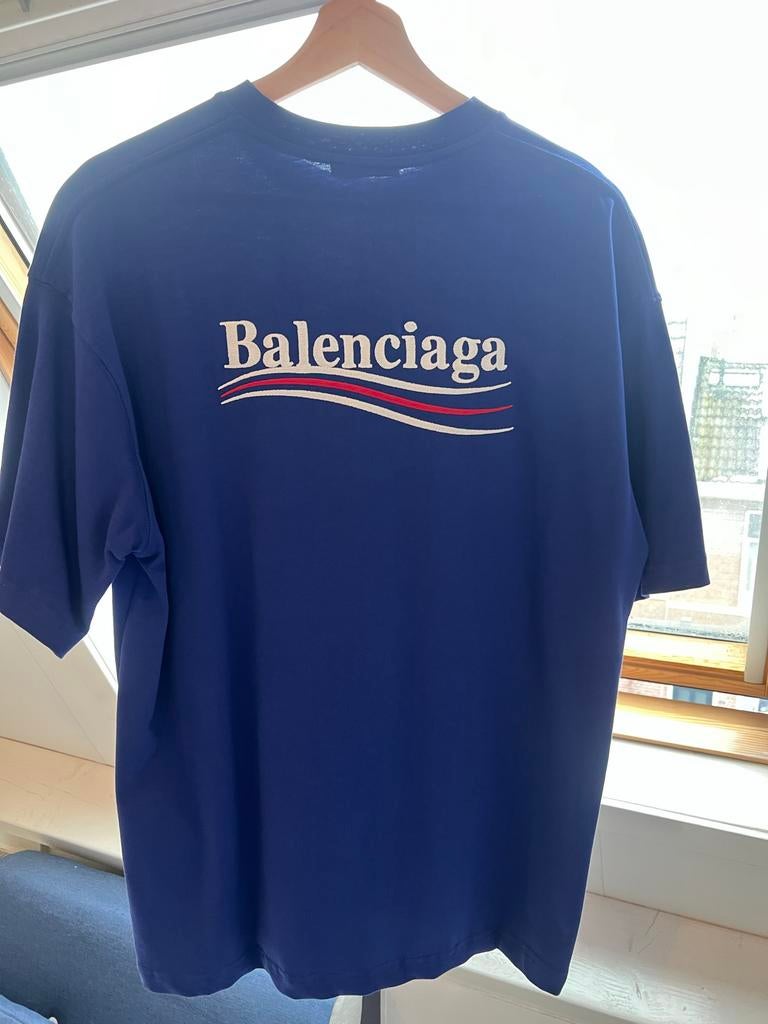 Nieuw Balenciaga T-shirt met labels, Verzenden, Nieuw, Maat 46 (S) of kleiner, Blauw